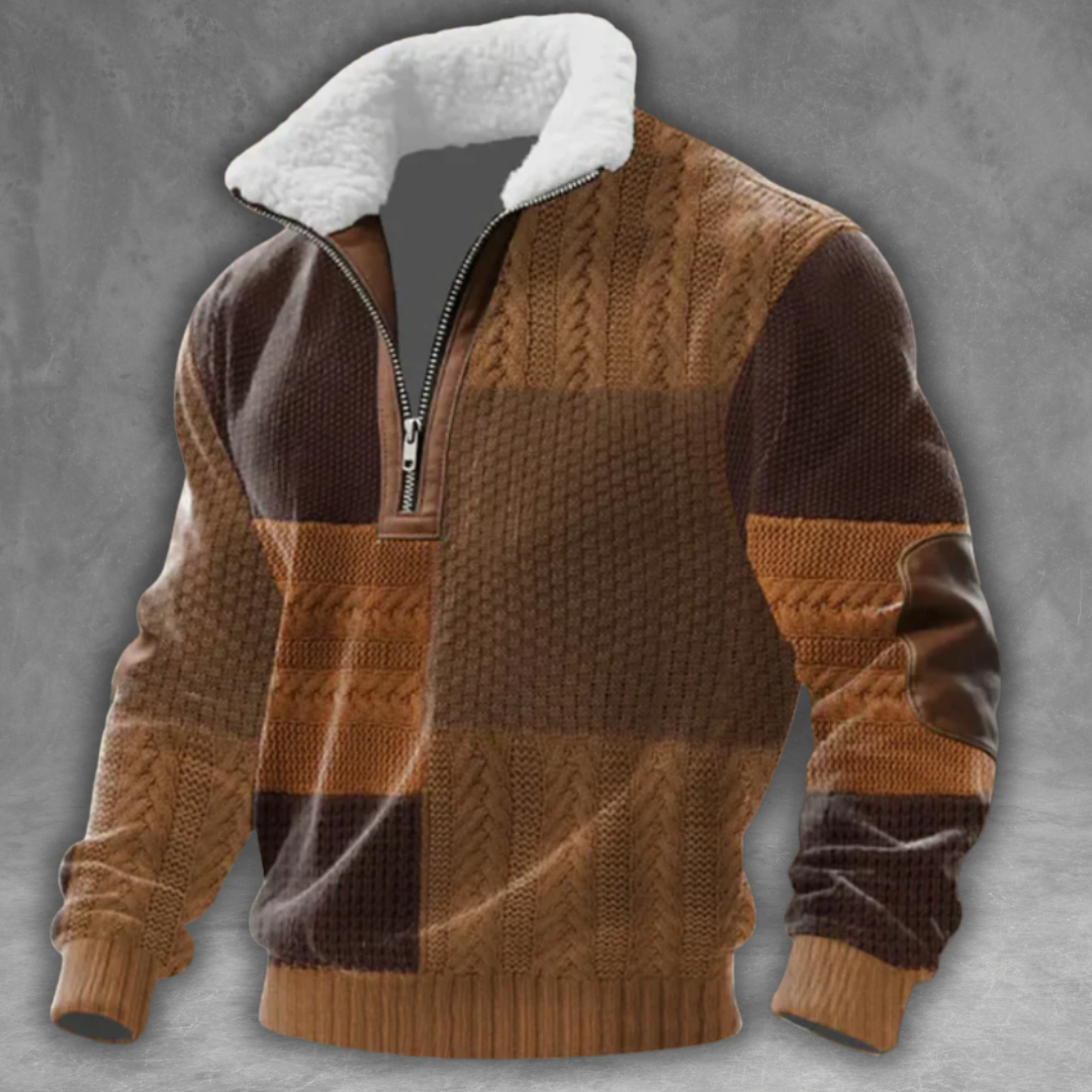 Éloi™ | Fleece Turtleneck Sweater with Zip Closure