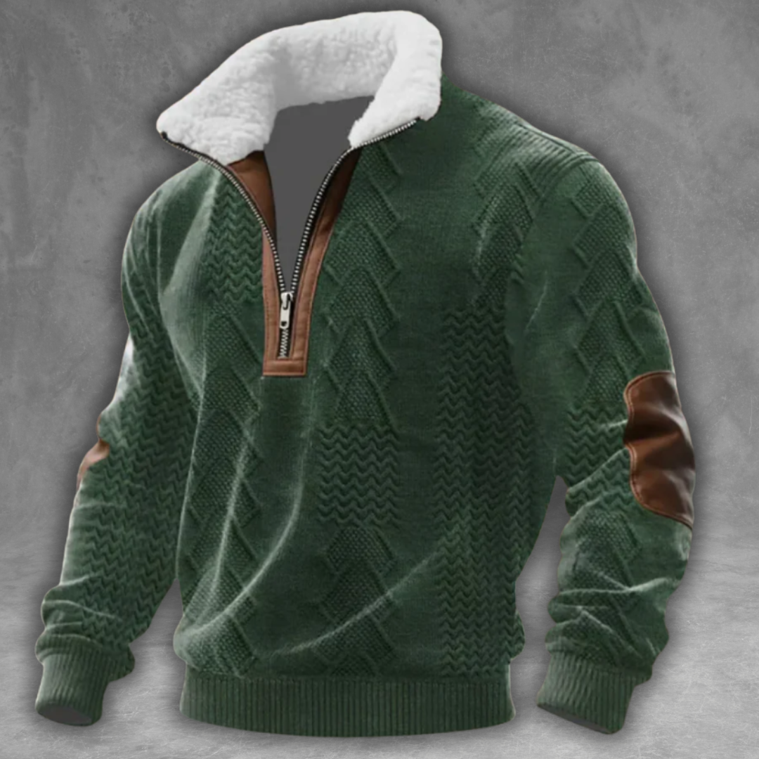 Éloi™ | Fleece Turtleneck Sweater with Zip Closure