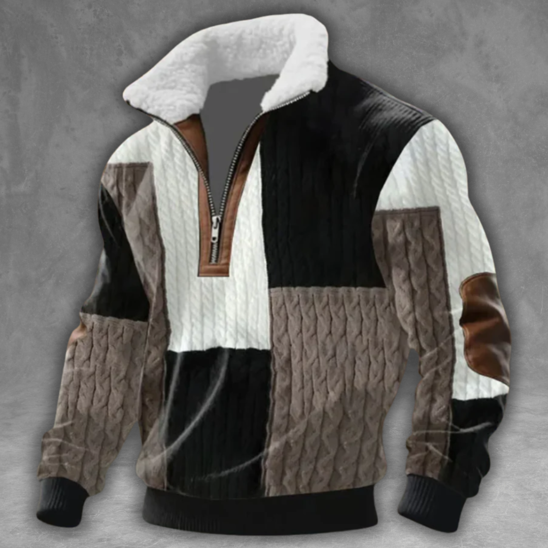 Éloi™ | Fleece Turtleneck Sweater with Zip Closure
