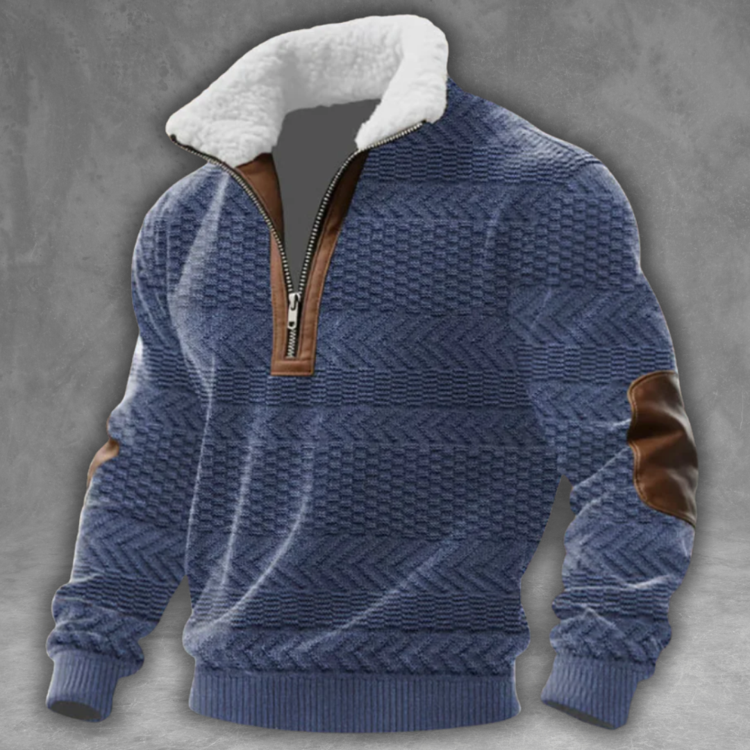 Éloi™ | Fleece Turtleneck Sweater with Zip Closure