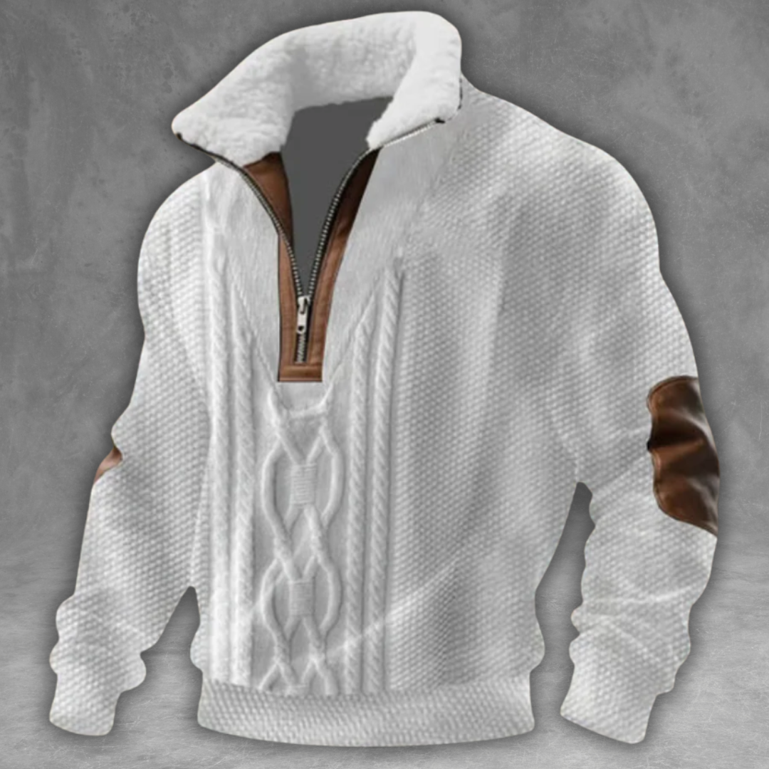 Éloi™ | Fleece Turtleneck Sweater with Zip Closure
