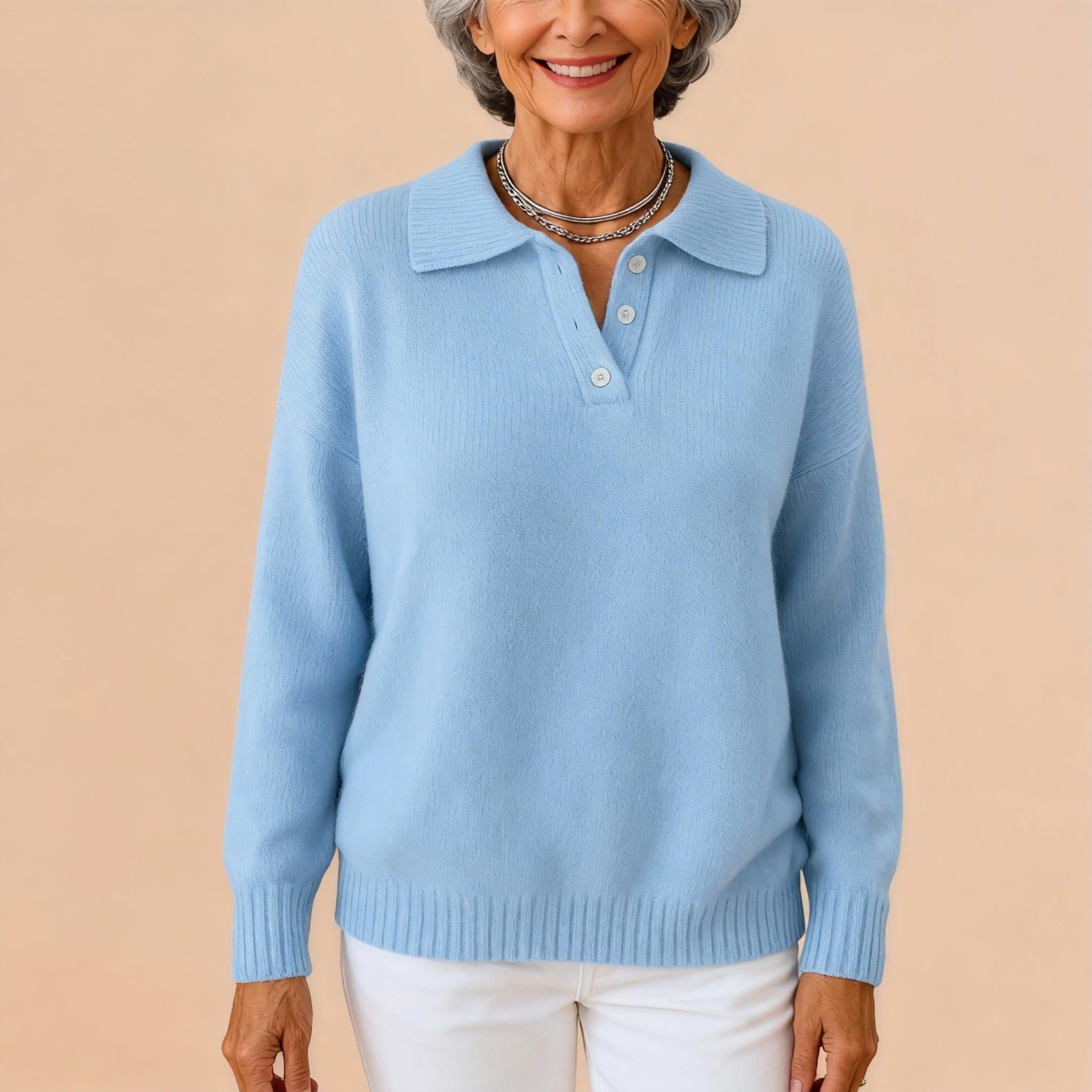 Eva™ | Soft Knit Sweater with Collar