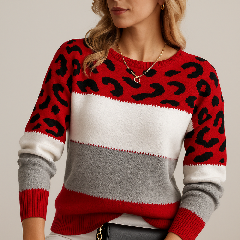 Noémie | Elegant Leopard Sweater