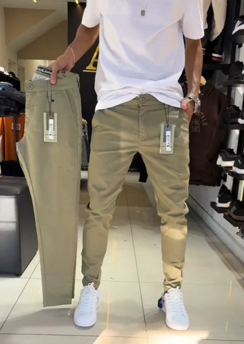 Miguel | Casual slim-fit trousers