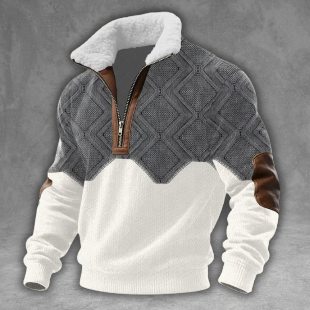 Éloi™ | Fleece Turtleneck Sweater with Zip Closure