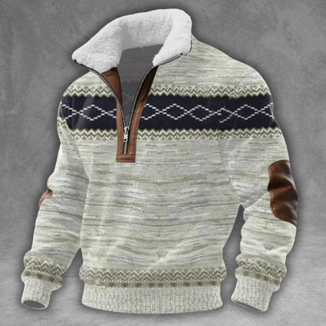 Éloi™ | Fleece Turtleneck Sweater with Zip Closure