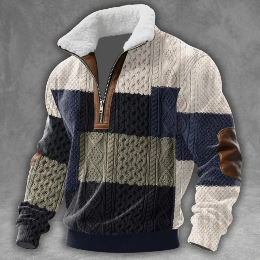 Éloi™ | Fleece Turtleneck Sweater with Zip Closure