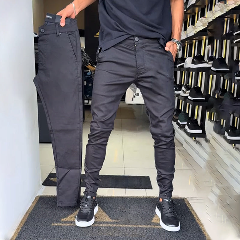 Miguel | Casual slim-fit trousers
